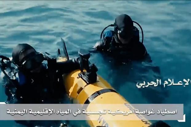 Houthi Troops Celebrate With Captured Navy Underwater Drone in Video - LSS